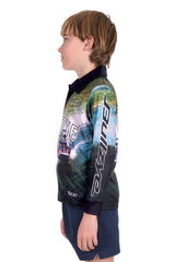 Bullzye Boys Rowdy Long Sleeve Polo [Siz:4]