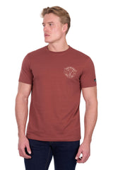 Pure Western Men’s Walker Short Sleeve Tee - Rust [Siz:S]