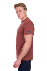 Pure Western Men’s Walker Short Sleeve Tee - Rust [Siz:S]