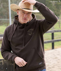Pure Western Mens Walker Hoodie - Chocolate [Siz:S]