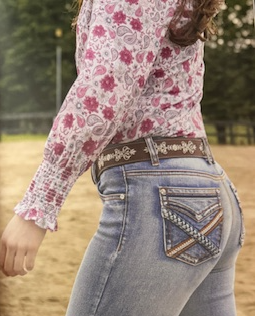Pure Western Womens Marsha L/S Shirt [Siz:8]