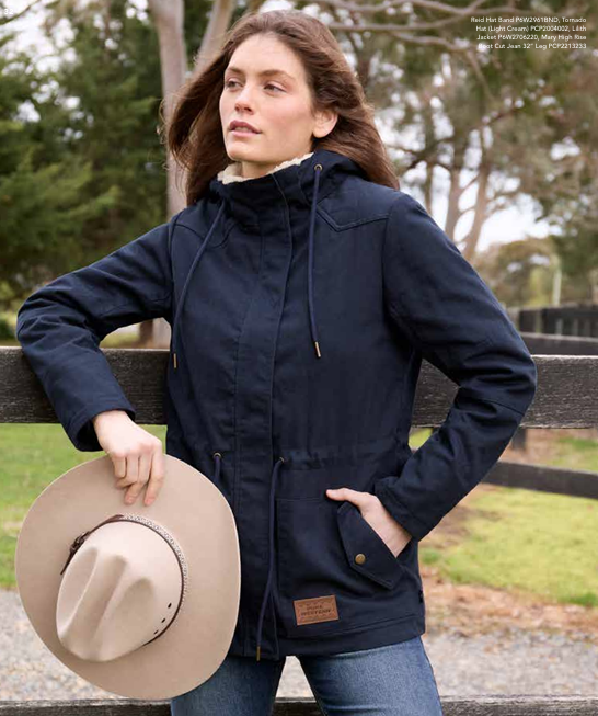 Pure Western Womens Lilith Jacket - Navy [Siz:M]