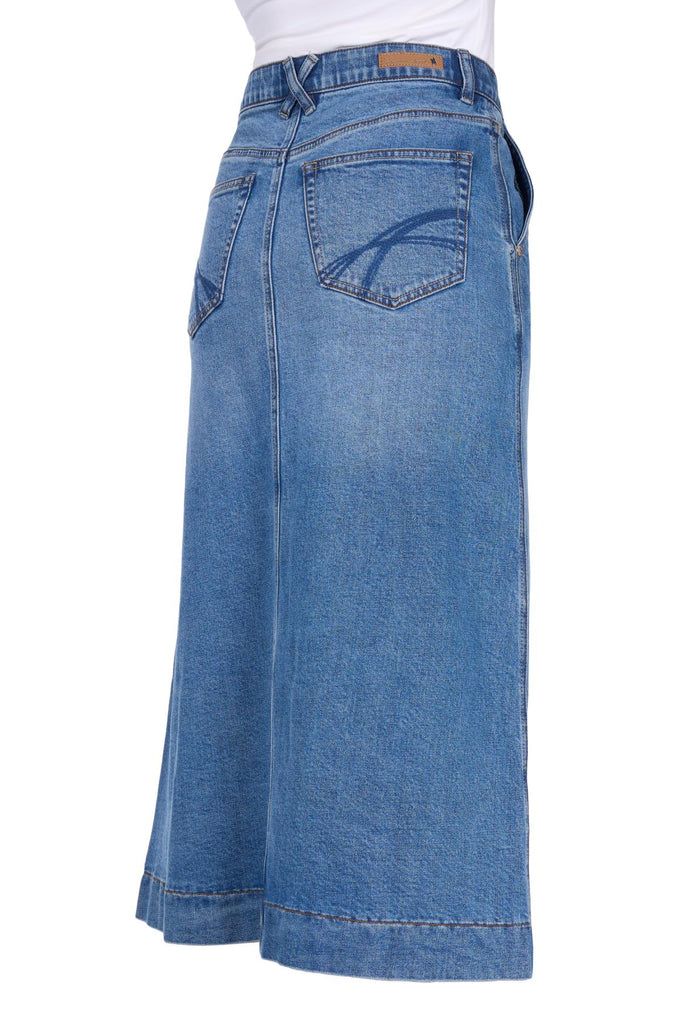 Thomas Cook Women's Nova Denim Skirt - Light Wash [Siz:8]