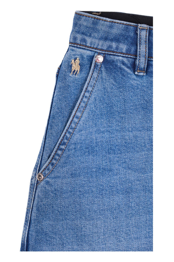 Thomas Cook Women's Nova Denim Skirt - Light Wash [Siz:8]