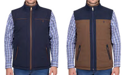 Thomas Cook Mens Toby Revs Vest - Navy/Tan [Siz:S]