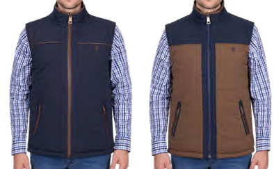 Thomas Cook Mens Toby Revs Vest - Navy/Tan [Siz:S]