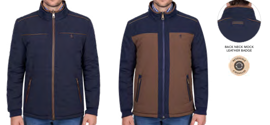 Thomas Cook Mens Toby Revs Jacket - Navy/Tan [Siz:L]