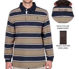Thomas Cook Mens Jose Rugby - Navy/Tan [Siz:S]