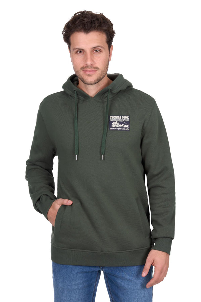 Thomas Cook Men's Heritage Cob and Co Pullover Hoodie - Green [Siz:S]