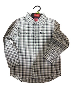Thomas Cook Boys Edward 2pkt L/S Shirt - Navy/Green [Siz:4]