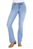 Pure Western Womens Juniper Boot Cut Jeans 32L - Light Sky [Siz:6]