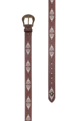 PURE WESTERN WOMENS NOVALEE BELT -  Dark Tan [Siz:Small]