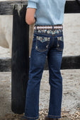 Pure Western Girls Blossom Boot Cut Jean - Evening Sky [Siz:2]