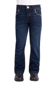 Pure Western Girls Blossom Boot Cut Jean - Evening Sky [Siz:2]