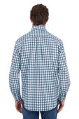 Hard Slog Mens River 1/2 Plkt LS Shirt - Teal [Siz:S]