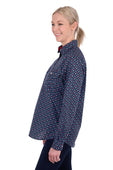 Thomas Cook Hard Slog Womens Fiora 1/2 PLKT LS Shirt - Navy [Siz:8]