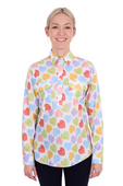 Hard Slog Womens Polly 1/2 Plkt LS Shirt - Multi [Siz:8]