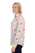 Hard Slog Womens Polly 1/2 Plkt LS Shirt - Multi [Siz:8]