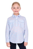 Hard Slog Kids Lillia 1/2 Plkt LS Shirt - PB/Pink [Siz:4]