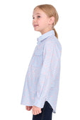 Hard Slog Kids Lillia 1/2 Plkt LS Shirt - PB/Pink [Siz:4]
