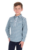 Hard Slog Kids River 1/2 Plkt LS Shirt - Teal [Siz:4]