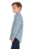 Hard Slog Kids River 1/2 Plkt LS Shirt - Teal [Siz:4]