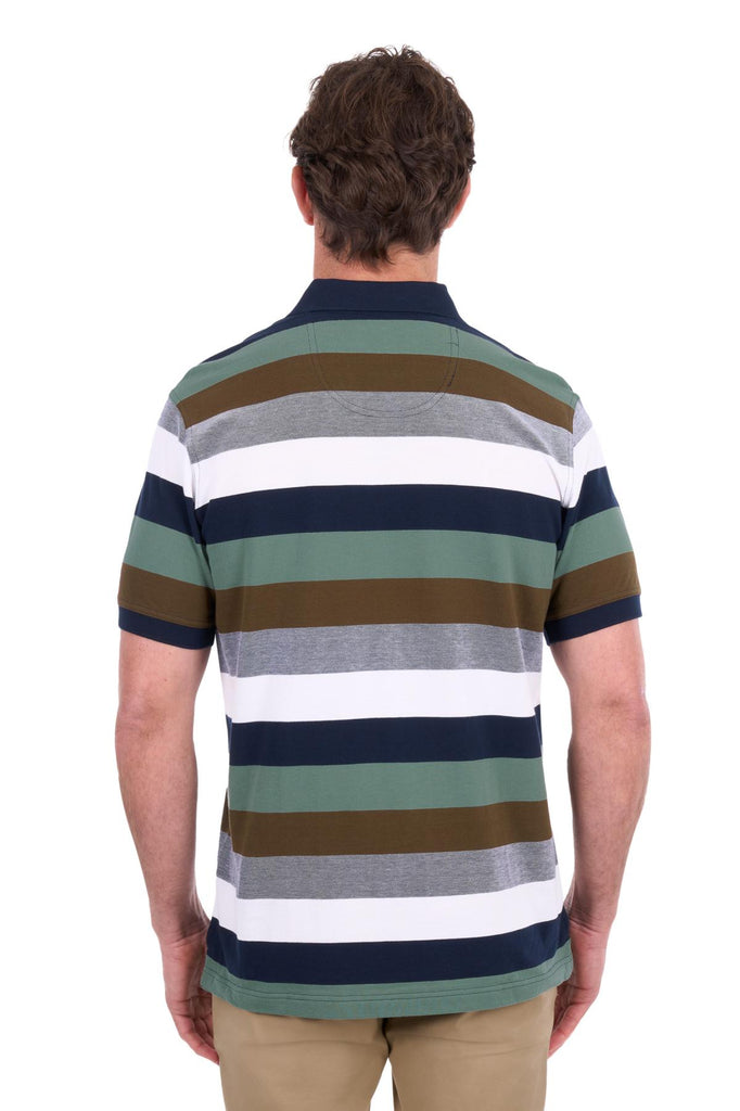 Thomas Cook Men's Wayne 1Pkt SS Polo - Tan/Sage [Siz:S]
