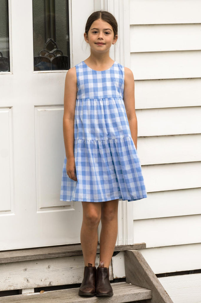 Thomas Cook Girl's Amity Dress - Blue/White [Siz:4]