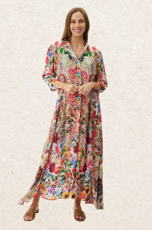 Givoni Daisy Collared Print Dress [Siz:8]