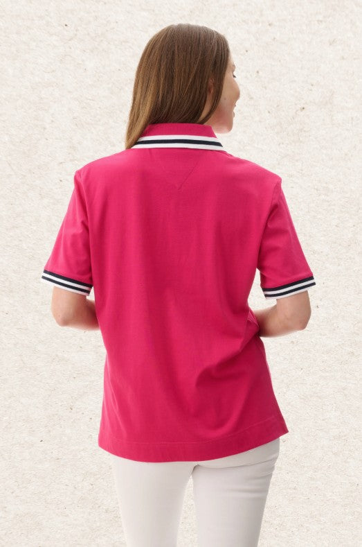 Givoni Womens Polo - Cerise [Siz:8]