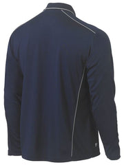 Cool Mesh Polo with Reflective Piping BK6425 [Col:Navy Siz:M]