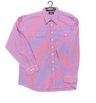 Bisley Mens Countryman Double Pocket Shirt - Red [Siz:3XL]