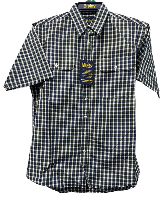 Bisley Countryman Shirt Short Sleeve - Green [Siz:S]