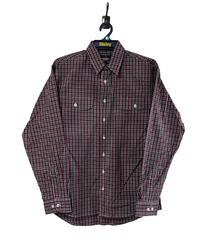 Bisley Mens Long Sleeve Shirt - Casual BUR [Siz:S]