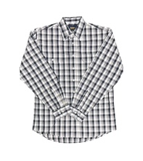 Bisley Men's Long Sleeve Shirt - Black/White Check [Siz:S]