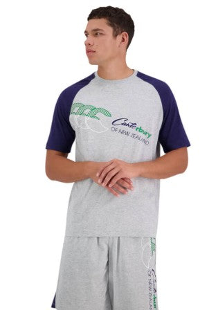 Canterbury Mens The Clash Short Sleeve T-Shirt - Classic Marle [Siz:M]