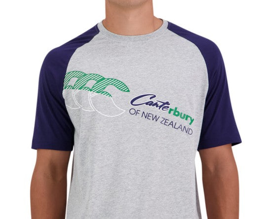 Canterbury Mens The Clash Short Sleeve T-Shirt - Classic Marle [Siz:M]