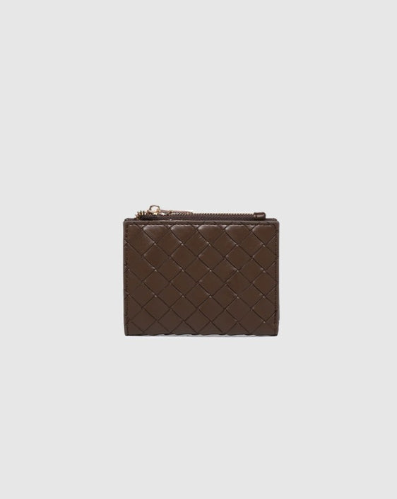 Louehnide Lily Woven Wallet [Col:Tan]