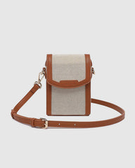 Louenhide Yoko Canvas Phone Bag [Col:Natural Tan]