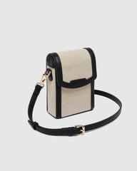 Louenhide Yoko Canvas Phone Bag [Col:Natural Tan]