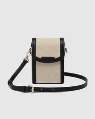 Louenhide Yoko Canvas Phone Bag [Col:Natural Tan]