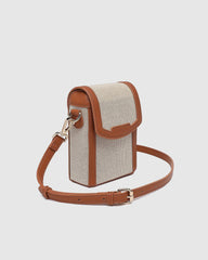 Louenhide Yoko Canvas Phone Bag [Col:Natural Tan]