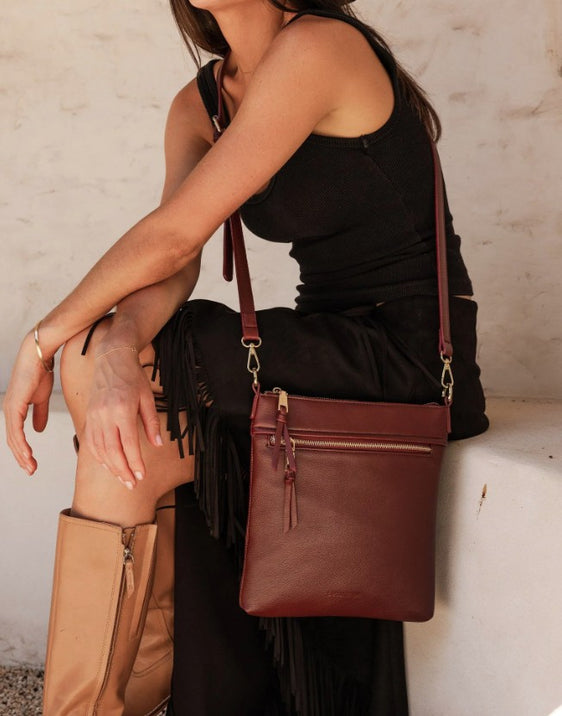 Louenhide Cressida Crossbody Bag - Burgundy