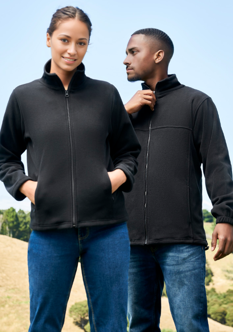 Biz Collection Ladies Polar Fleece Jacket [Col:Black Siz:16]