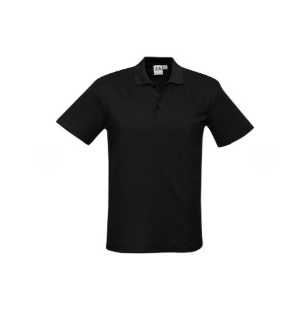 Biz Collection Mens Crew Polo [Col:Black Siz:L]