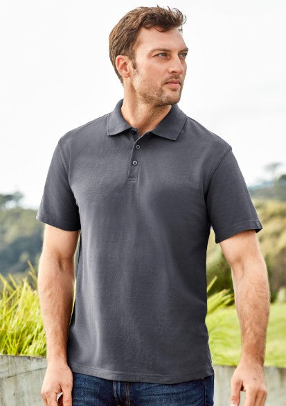 Biz Collection Mens Crew Polo [Col:Black Siz:L]