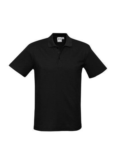Biz Collection Mens Crew Polo [Col:Black Siz:L]