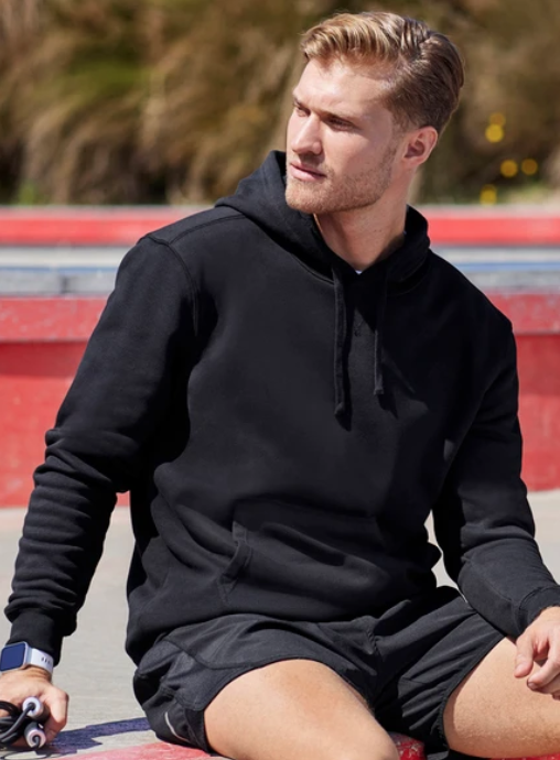 Biz Collection Mens Pullover Hoodie [Col:Black Siz:S]