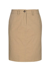 Lawson Chino Skirt - BS022L [Col:Dark Stone Siz:8]