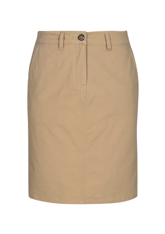 Lawson Chino Skirt - BS022L [Col:Dark Stone Siz:8]